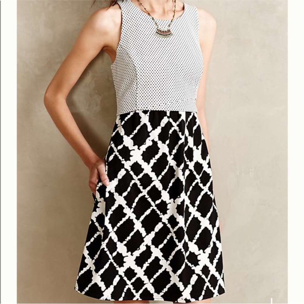 Tabitha Black and White Patterned Top